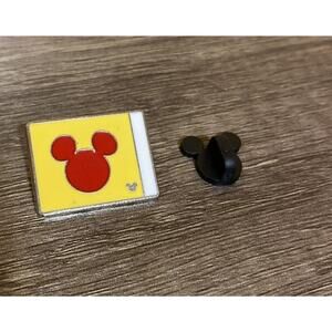 Disney Trading Pin Yacht Club Flag Yellow Red Mickey Hidden Mickey 4 of 5 2010